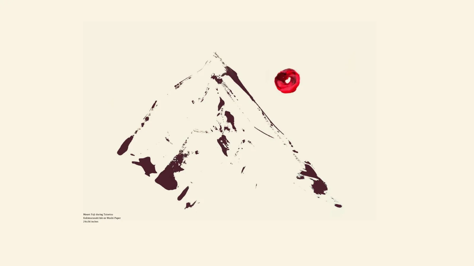 Painting, Mount Fuji during Taisetsu