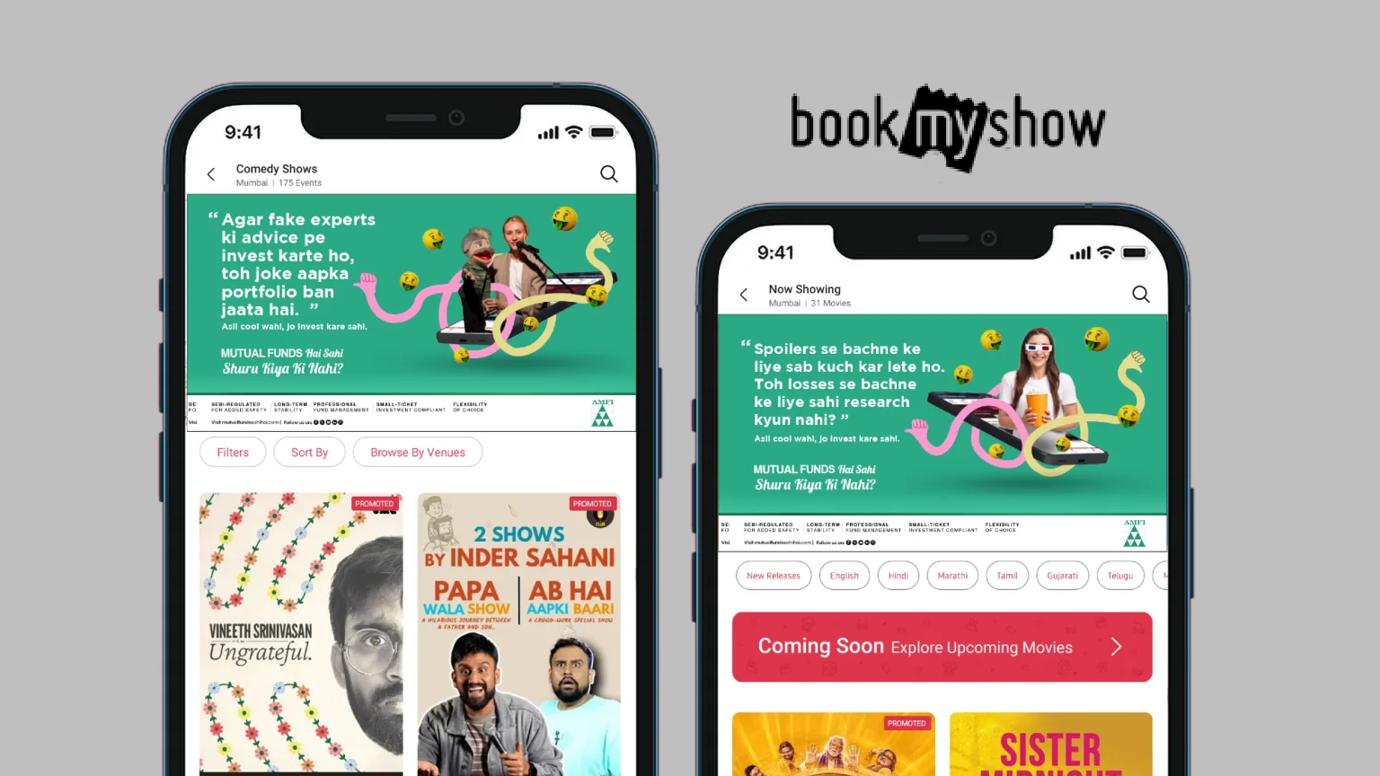 The campaign inside BookMyShow listings